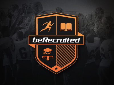 beRecruited Shield athlete college crest shield sports