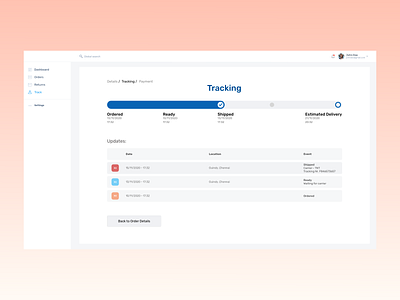 Tracking order ' graphic design illustration ui ux vector