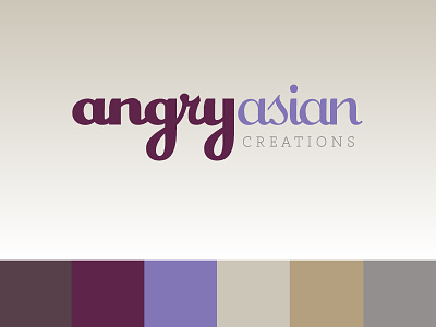 Angry Asian Logo logo palette