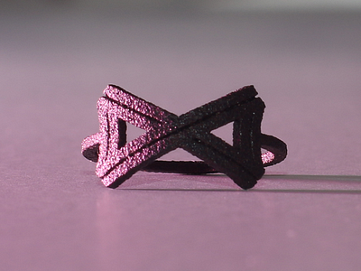 Bow Tie Ring 3d bowtie printed ring