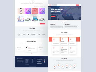 Company landing page agency landing page company landing page design landing page design presentation design ui ui design user experience user interface design