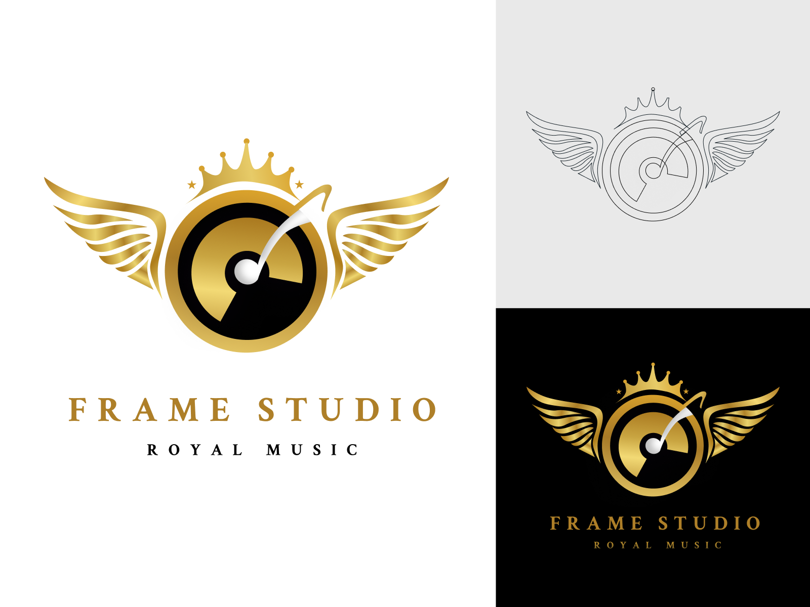 Logo Mockup | Luxury Frame Mockup | 3D Geometric Background Images