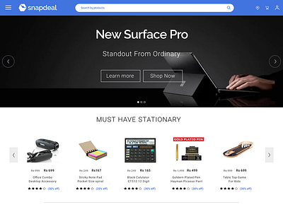 Snapdeal Redesign e commerce