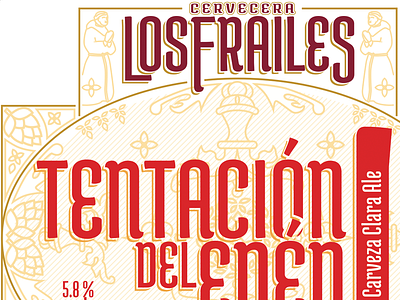 Tentación Del Edén beer branding cerveza cerveza artesanal handcraft beer identity logo design los frailes vector