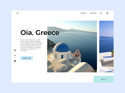 Travel design ui webdesign