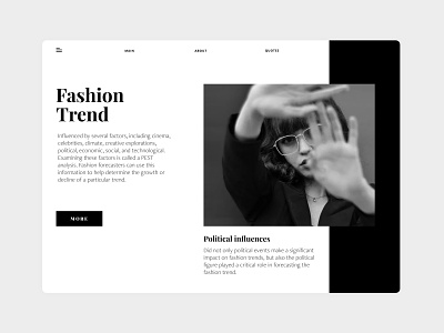 Fashion fahion ui ux webdesign