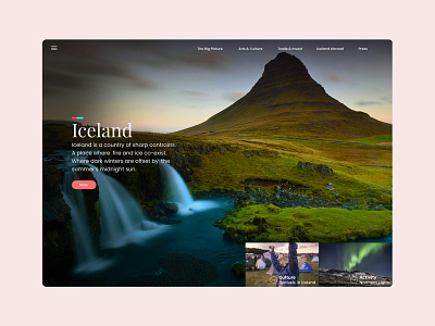 Iceland iceland ui ux webdesign