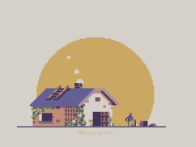 Sunset 16bit 8bit design environment design gameart illustration minimal pixel pixel art pixelart retro