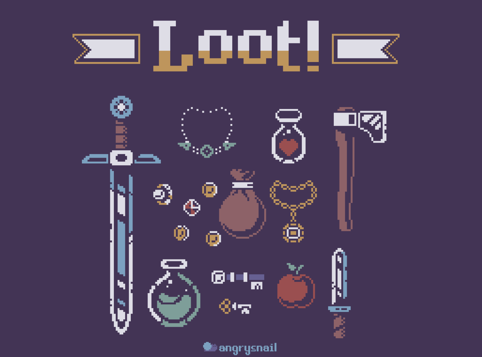 Loot! by angrysnail on Dribbble
