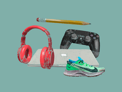 Everyday Items Illustration draw drawing dribbble dribbbledraw illustration ipad sketch zachary mactavish zack mactavish