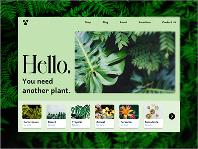 Plant Shop Landing Page