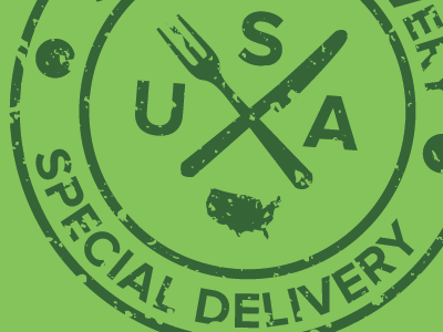 Special Delivery Badge for a Client design illustration