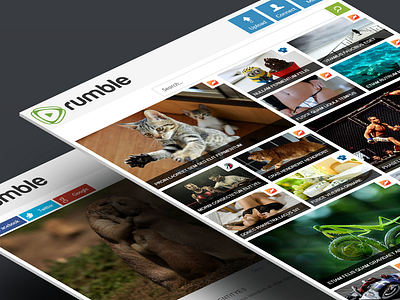 RUMBLE video platform design metro rumble ui ux video web design youtube