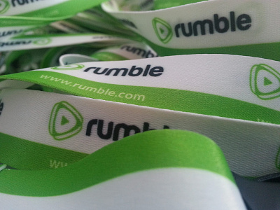 Rumble.com Lanyards lanyards logo logo design rumble simple logo