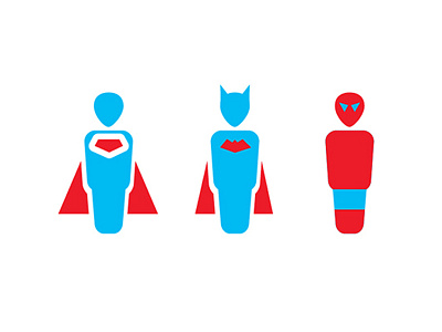 Superhero Is Here design flat icon identity illustration minimal mobile simple vector