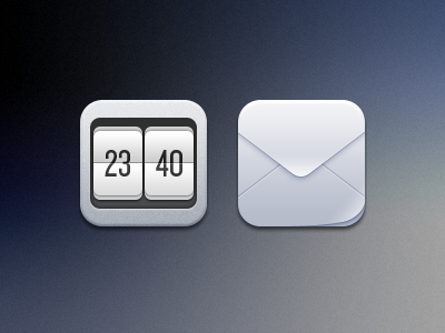 Gigantor - Clock & Mail clock gigantor icons iphone mail theme