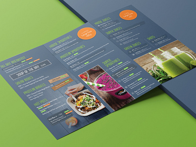 Trifold Leaflet branding menu