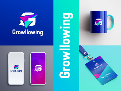 Growllowing Logo Design app branding logo logo design