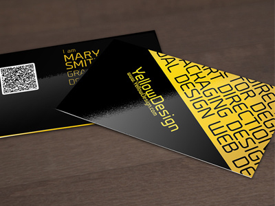 Typography business card