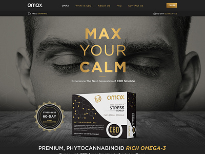 OMAX-Luxury CBD website