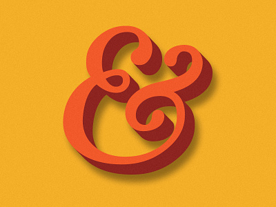 Ampersand 3d ampersand illustration type