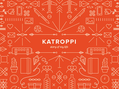 Katroppi, Story of My Life graphics icons illustrations line art symbols