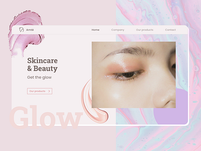 Skincare & Beauty - Home page beauty colorful colorful design home page homepage design landing page design layout skincare ui ui design ux ux design ux ui design web design