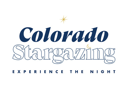 Colorado Stargazing branding design graphic design logo typography