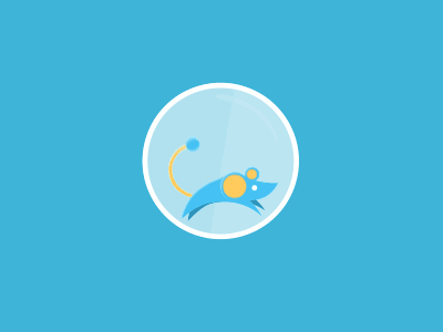 Viget Rat Running (Slo Mo) animal animation ball blue game gif illustration rat rodent running say viget sayviget viget