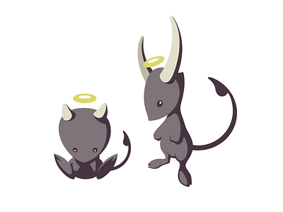 Khan Academy Avatar - Dark academy angel animal avatar character design creature cute dark devil illustration khan