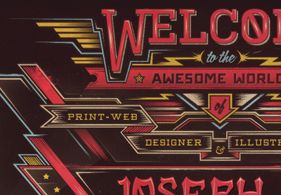 Welcome Preview awesome design homepage illustration joseph le preview subtle texture typography web website welcome