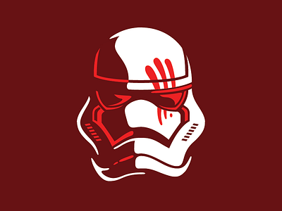 Bloody Stormtrooper blood character design illustration minimalism red star wars storm trooper stormtrooper vector white