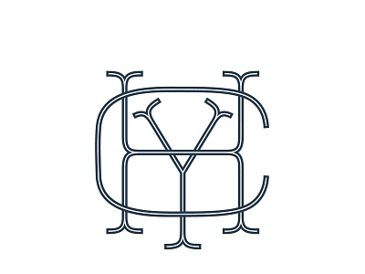 CYH Monogram letter mark monogram logo monogram typography vector