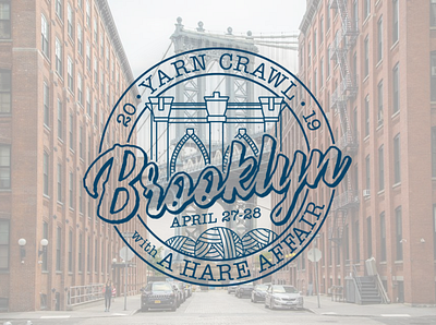 Brooklyn Yarn Crawl Logo branding design logo logo design vector