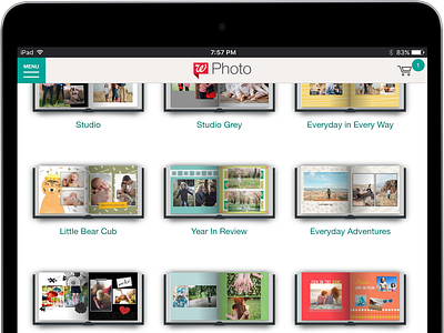 Walgreens Photo Books Browse Style Page grid layout responsive tablet userexperiencedesign ux web