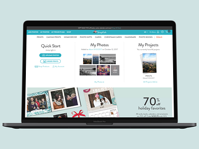 Snapfish Homepage conversion design homepage responsive ui userexperiencedesign ux web