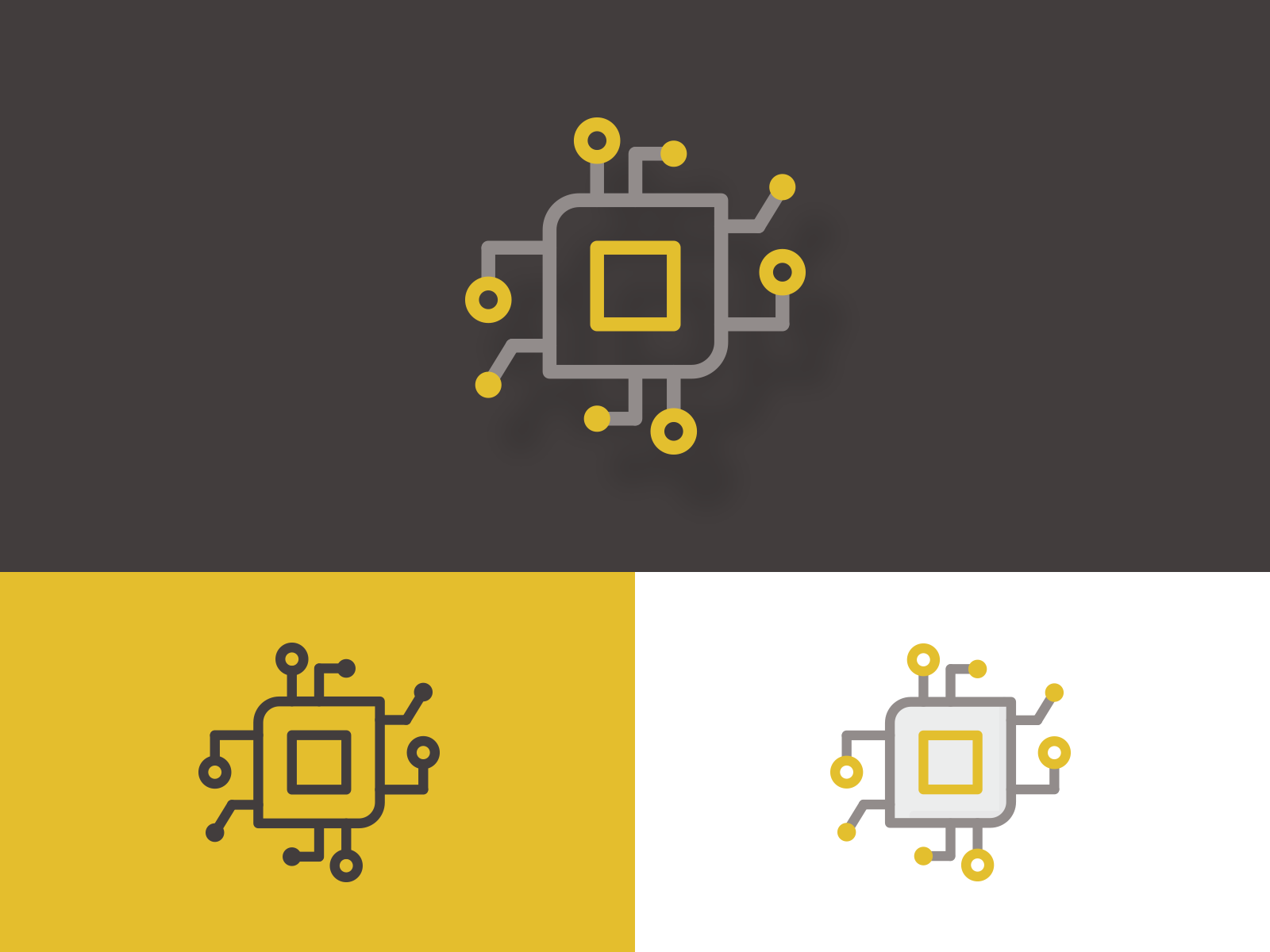 Simple Technology Icon by Brandon on Dribbble