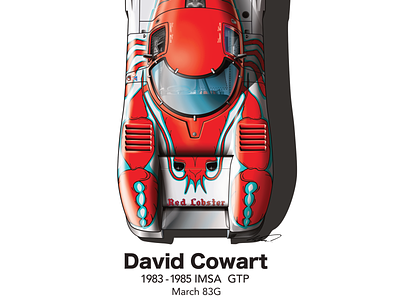 David Cowart Red Lobster March detail shot affinity designer branding clip studio paint design illustration livery logo racecar vector