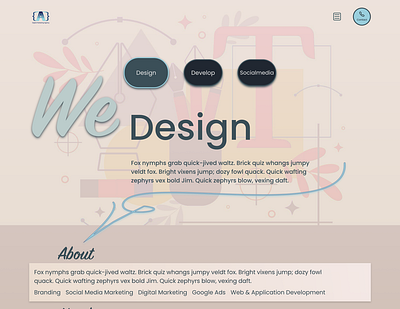 AA | Digital Marketing Agency landing page landingpage ui ux webdesign