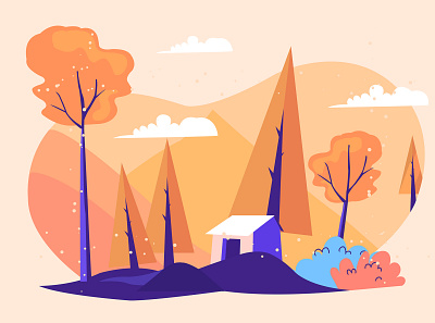 Landscapes Illustrating creative design graphicdesign illustration illustrator landscape landscape illustration uidesign uiux uxinterface vector