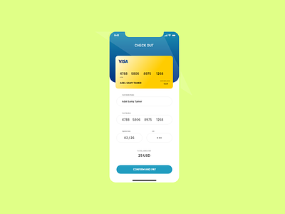 Credit Card Checkout Daily UI 002 adobe xd app design mobile app ui ux web