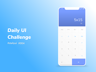 Calculator Daily UI 004 004 adobe xd app dailyui design minimal mobile app ui ux