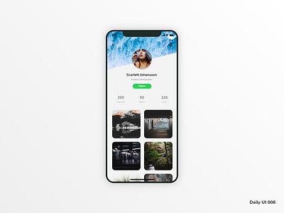 User Profile Daily UI 006 006 adobe xd app dailyui design mobile app ui ux