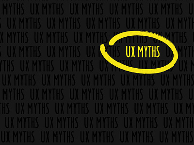 UX Myths book design graphic design ux visual design