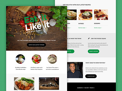 Eat it and like it Newsletter email email design food mailchimp newsletter responsive