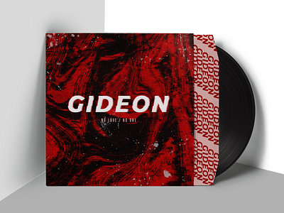 Gideon - No Love/ No One Cover Art album art band cover design music typography