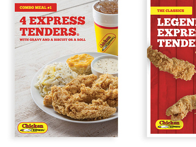Chicken Express Posters brand agency chicken express chicken tenders design drive thru fast food fast food menu food photography graphic design poster poster design typography