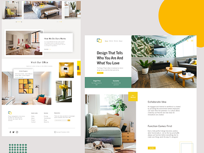 Interior Design Landing Page Concept