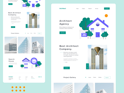 Architecture Website 3d agency agency website architecture architecture website clean clean ui homepage design illustration interior architecture layout marketing agency minimal product design property typography ui ux web user interface web design