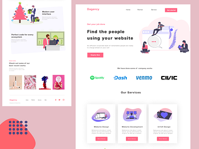 Digital Agency Landing Page Design